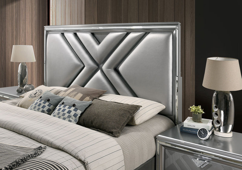 Emmeline Silver 4 Pc. Queen Bedroom Set
