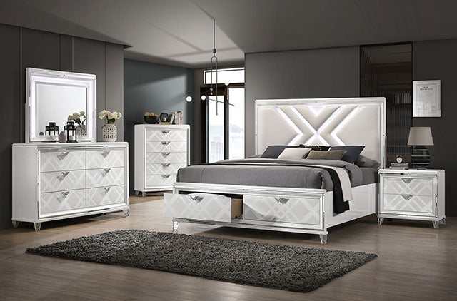 Emmeline White Queen Bed