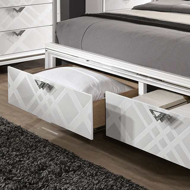 Emmeline White Queen Bed
