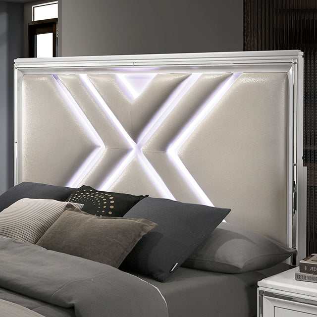 Emmeline White Queen Bed