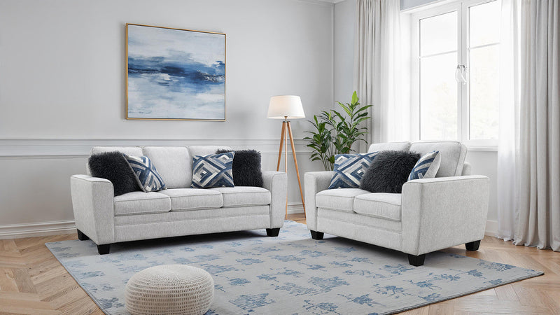 Enea Light Gray Loveseat