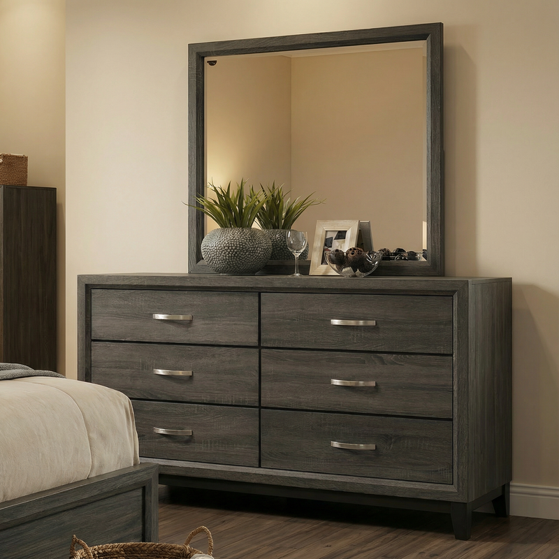 Errico Gray 4 Pc. Queen Bedroom Set