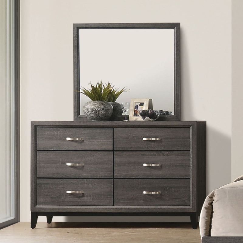 Errico Gray 5 Pc. Queen Bedroom Set w/ 2NS