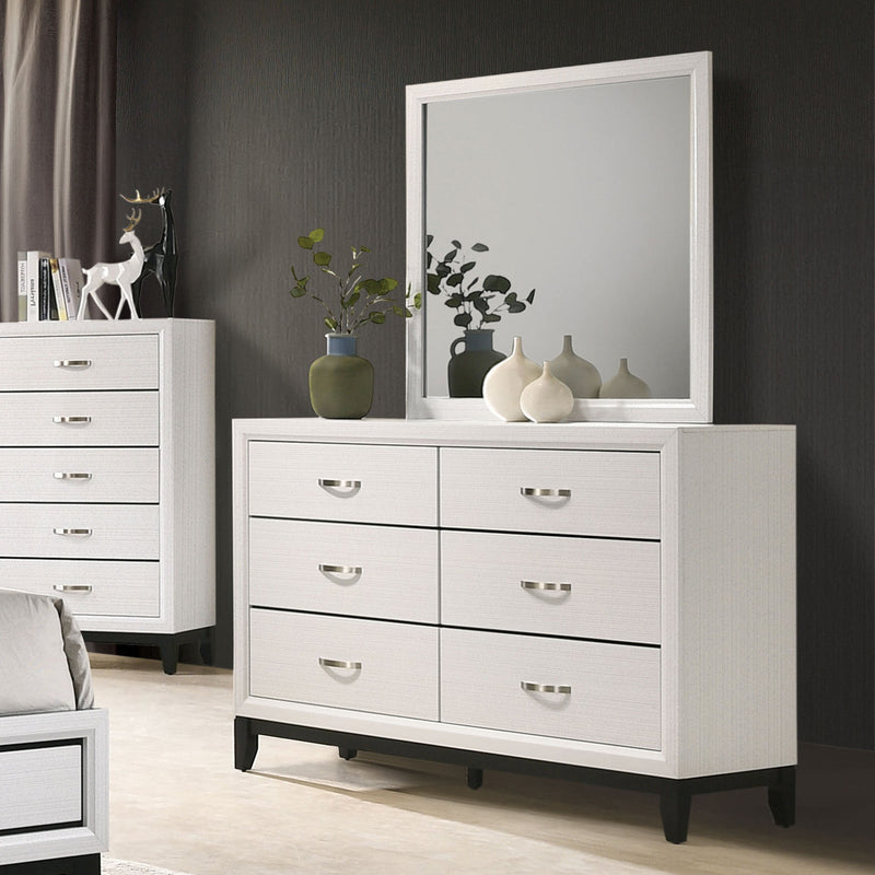 Errico White 5 Pc. Queen Bedroom Set w/ 2NS