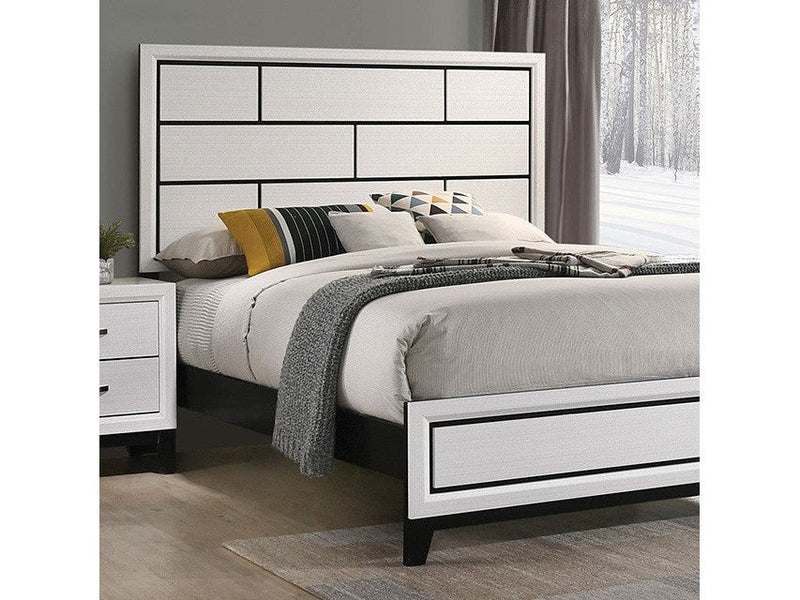 Errico White Twin Bed