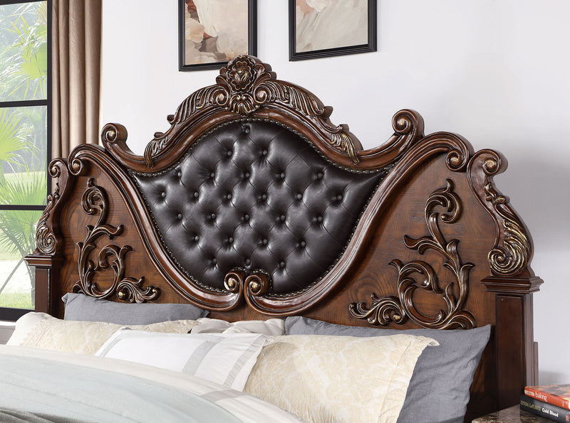 Esparanza Brown Cherry 5 Pc. Queen Bedroom Set w/ Chest