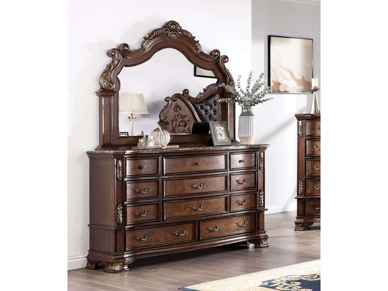 Esparanza Brown Cherry 4 Pc. Queen Bedroom Set