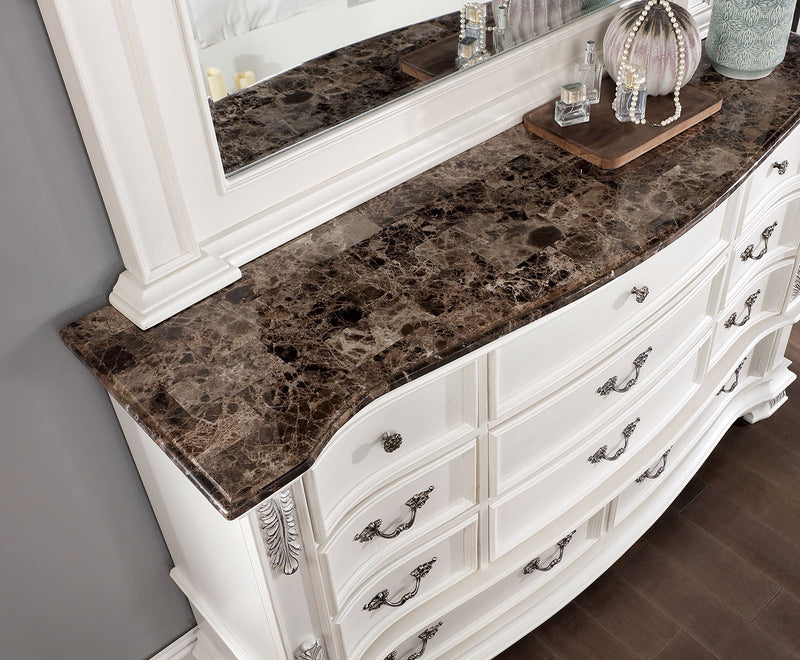 Esparanza Pearl White 4 Pc. Queen Bedroom Set