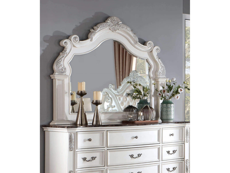Esparanza Pearl White Mirror