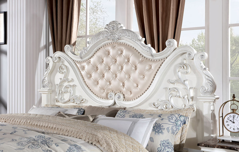 Esparanza Pearl White 4 Pc. Queen Bedroom Set