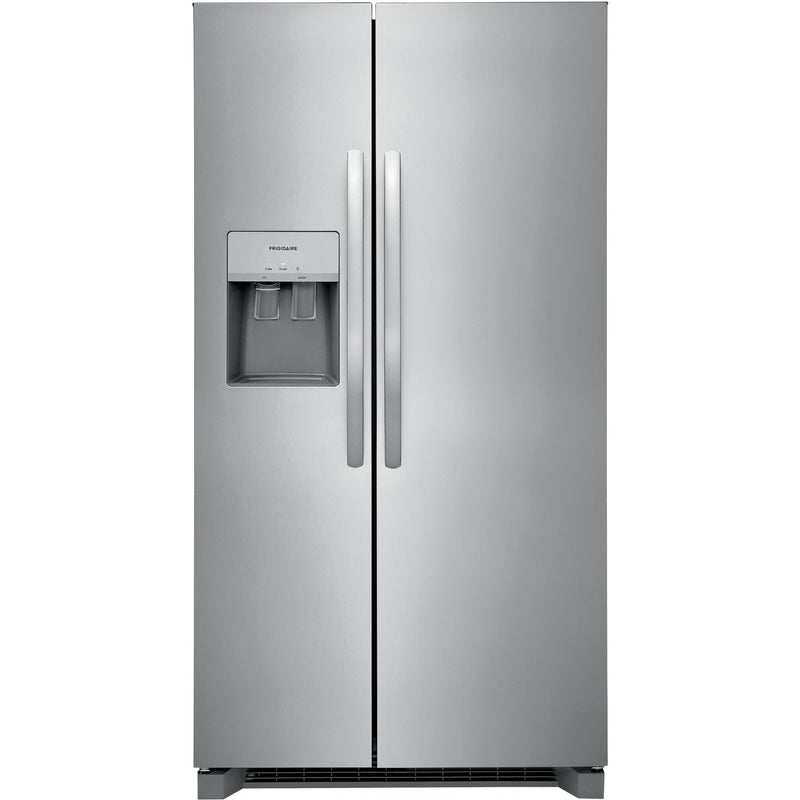 Frigidaire: 25.6 Cu Ft 36" SD SxS Refrigerator - Stainless (FRSS2623AS)