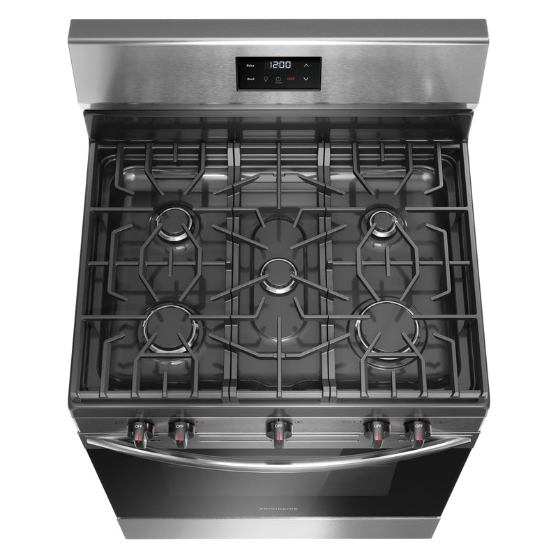 Frigidaire 30" Gas Range, Stainless Steel (FCRG3052BS)