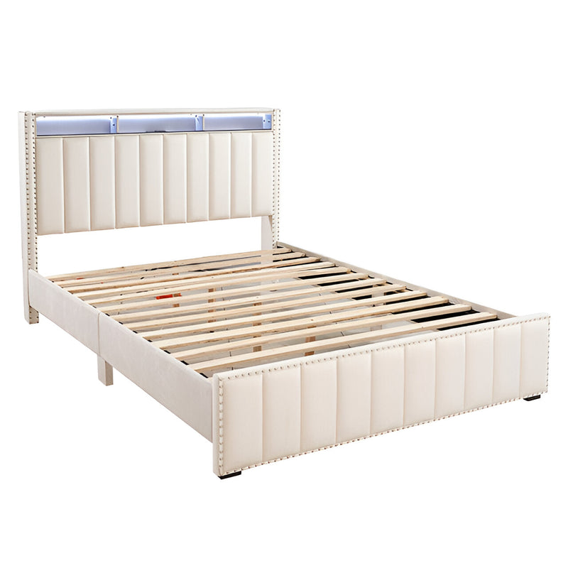 Farese Beige Full Bed