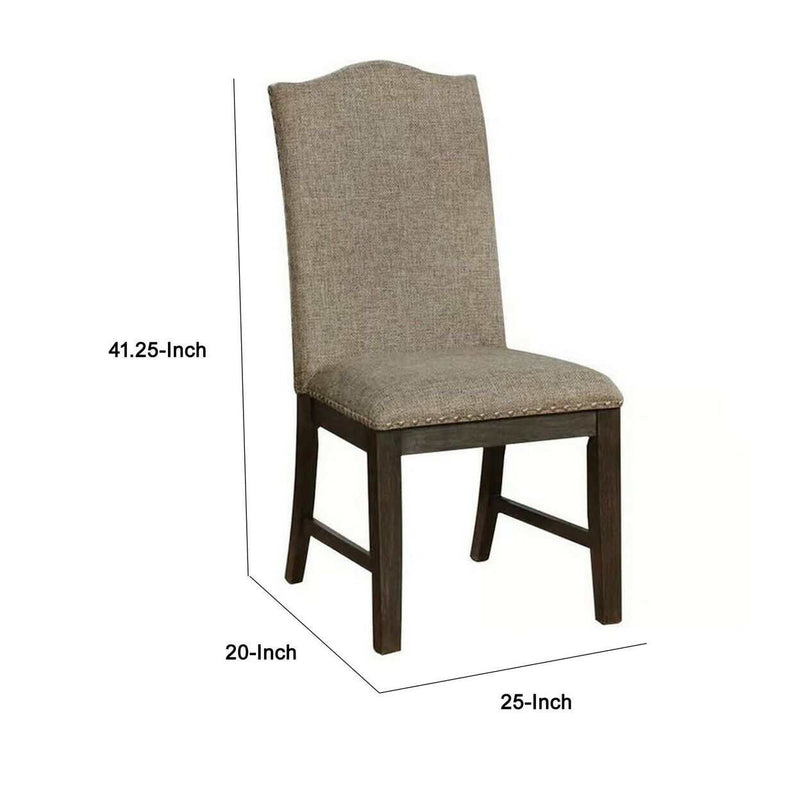 Faulk Espresso & Warm Gray Dining Chair (Set of 2)