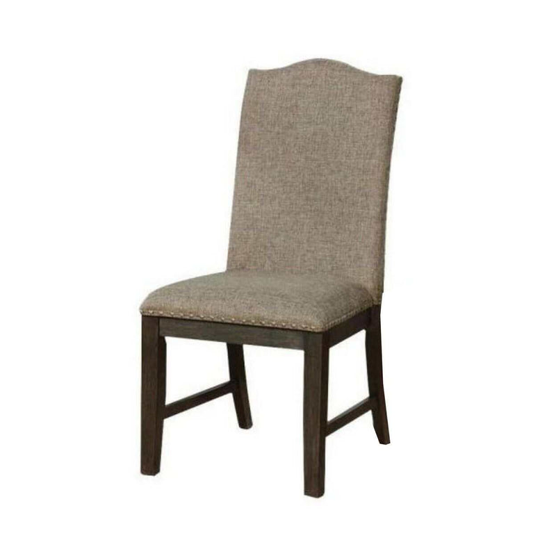 Faulk Espresso & Warm Gray Dining Room Set / 7pc