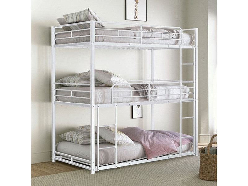 Felgu White Twin Bunk Bed