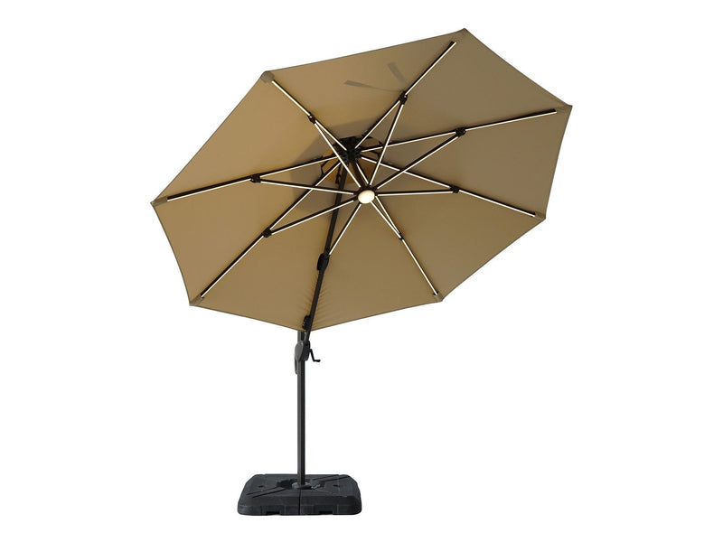 Fera Beige Round Umbrella