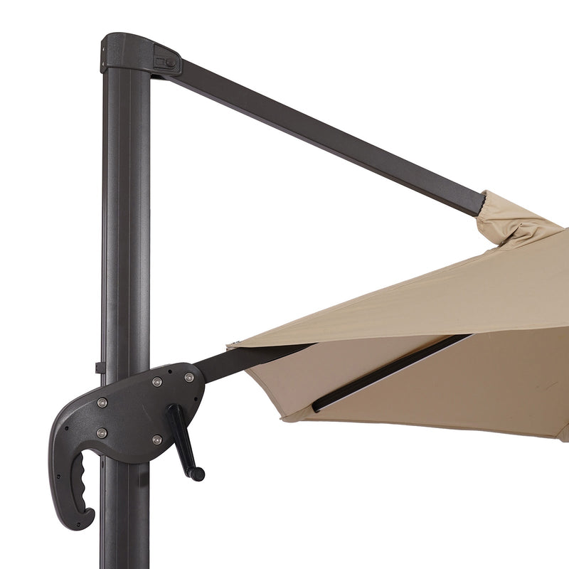 Fera Beige Round Umbrella