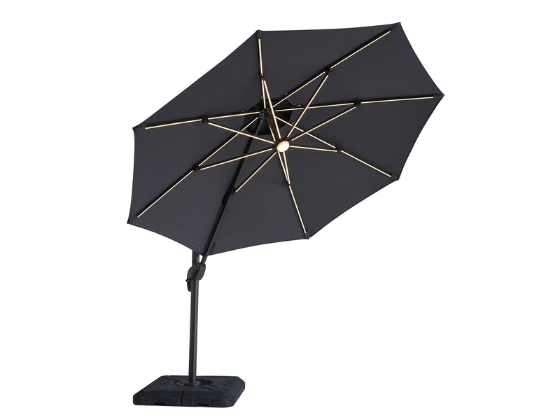 Fera Gray Round Umbrella