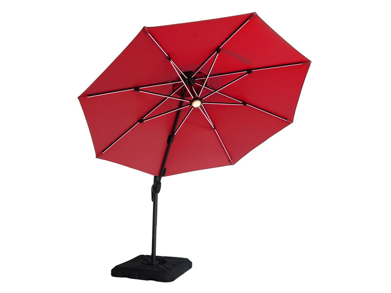 Fera Red Round Umbrella w/Base