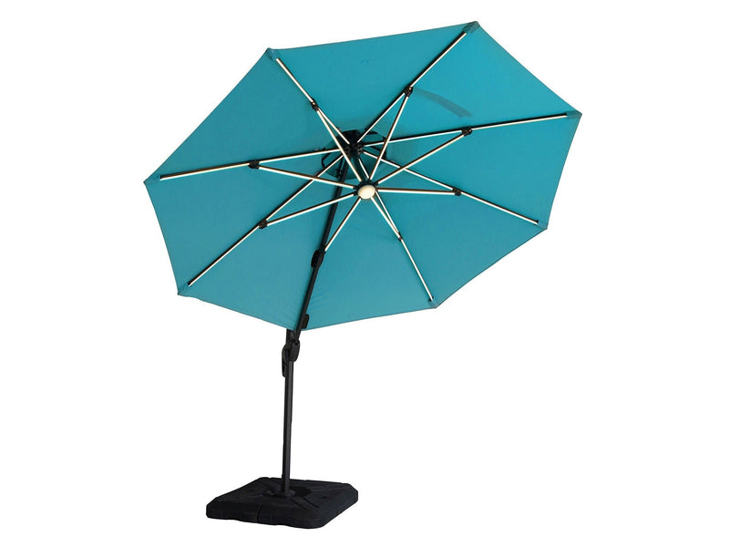 Fera Teal Round Umbrella