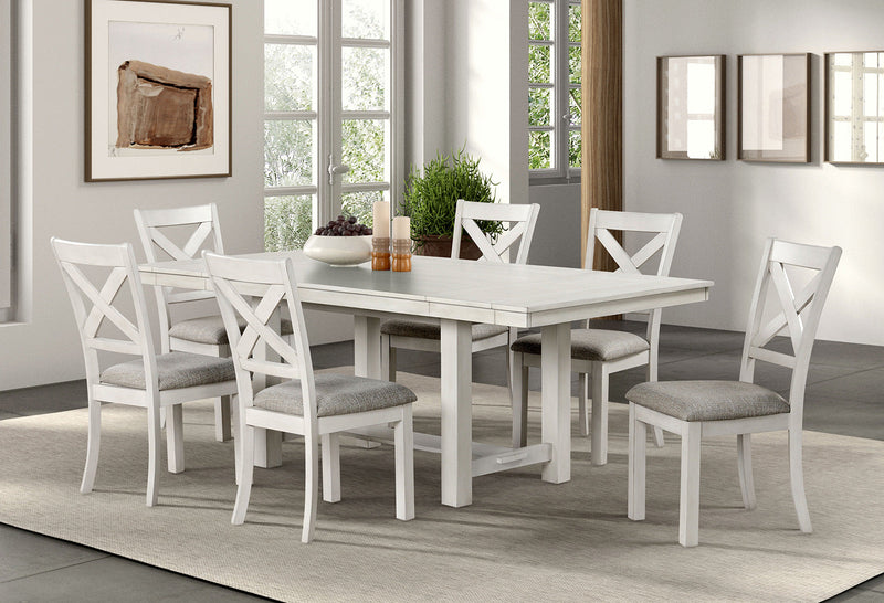 Ferrone Rustic White Oak Dining Table