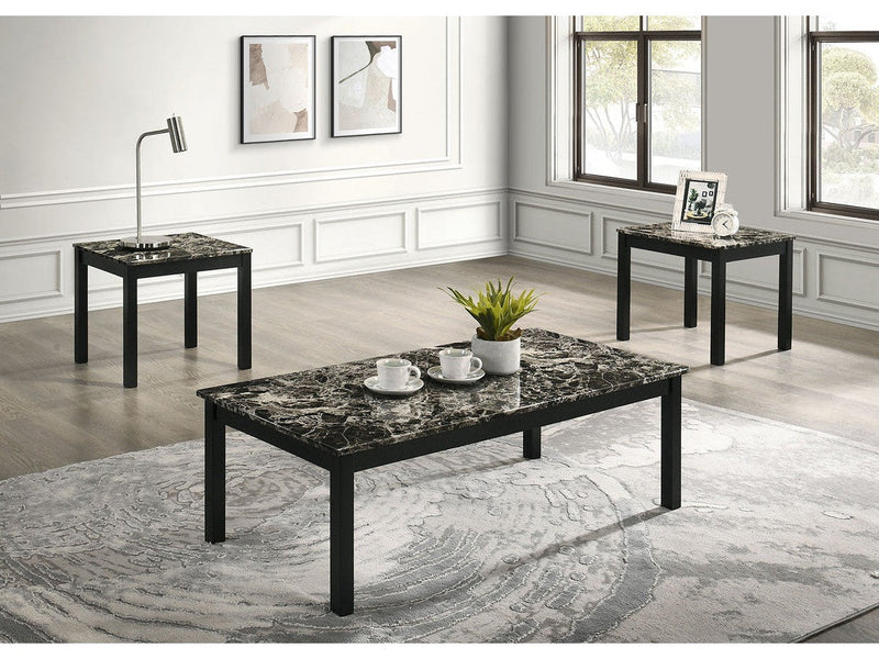 Findlay Black & White 3 Pc. Table Set