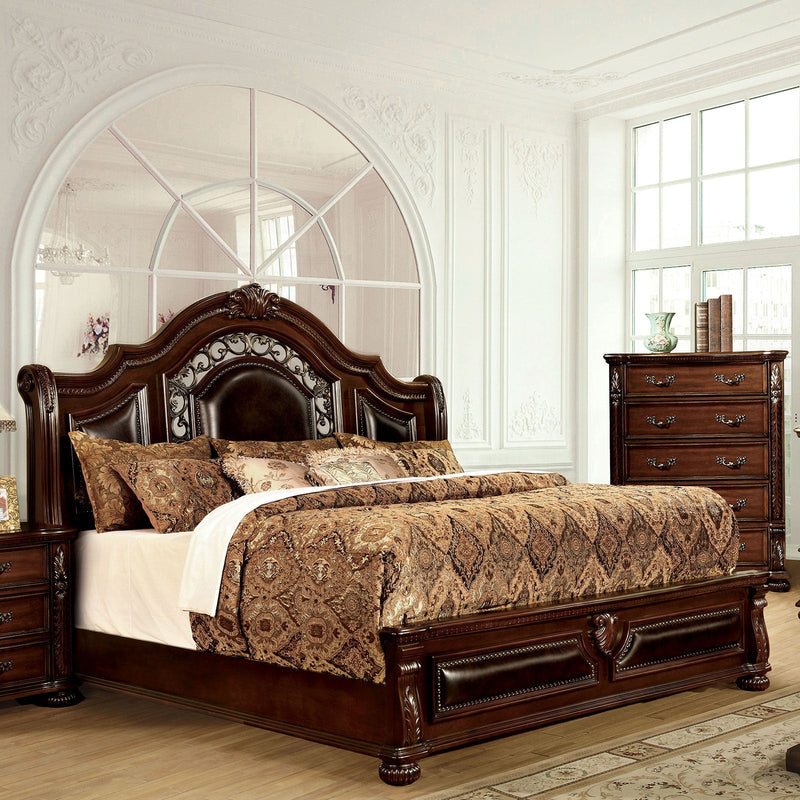 Flandreau Brown Cherry/Espresso 4 Pc. Queen Bedroom Set