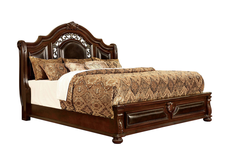 Flandreau Brown Cherry/Espresso 5 Pc. Queen Bedroom Set w/ Chest