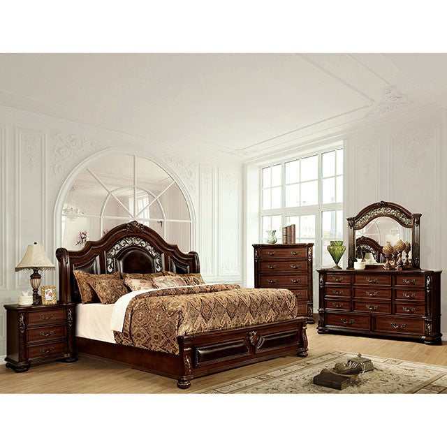 Flandreau Brown Cherry/Espresso California King Bed