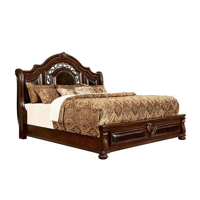 Flandreau Brown Cherry/Espresso California King Bed