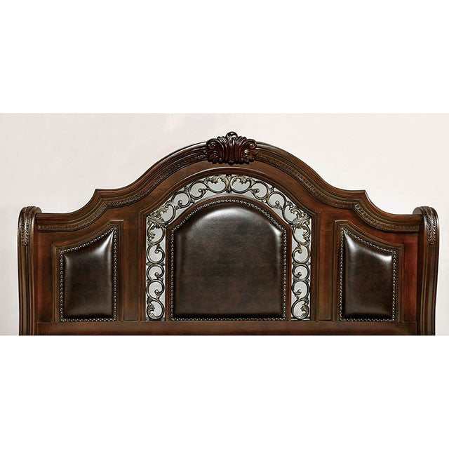 Flandreau Brown Cherry/Espresso Eastern King Bed