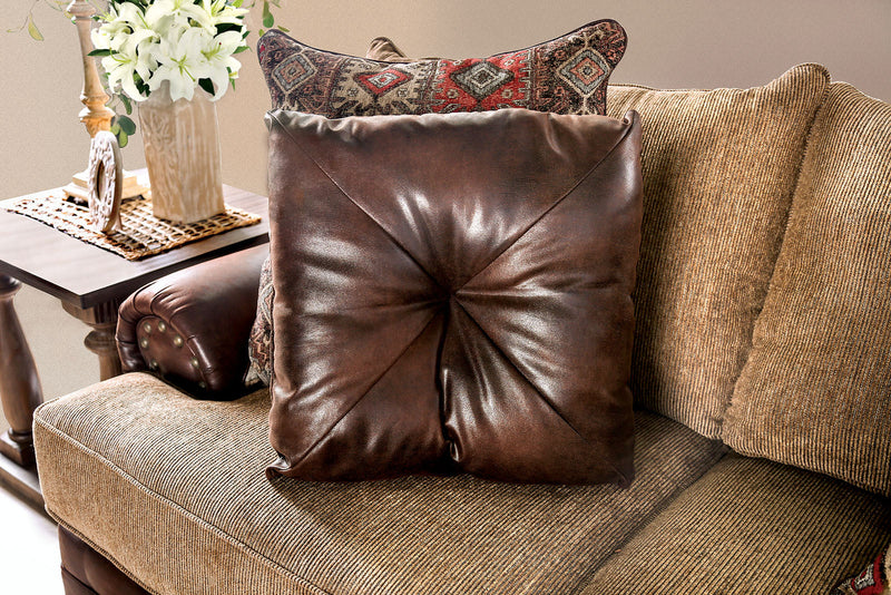 Fletcher Brown/Tan Loveseat