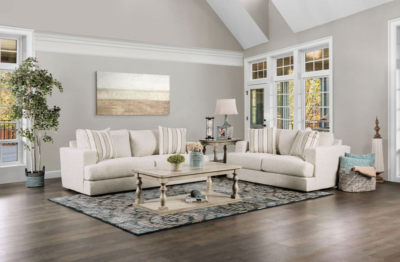 Flintshire Beige Sofa & Loveseat