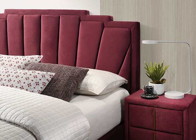 Florizel Red California King Bed