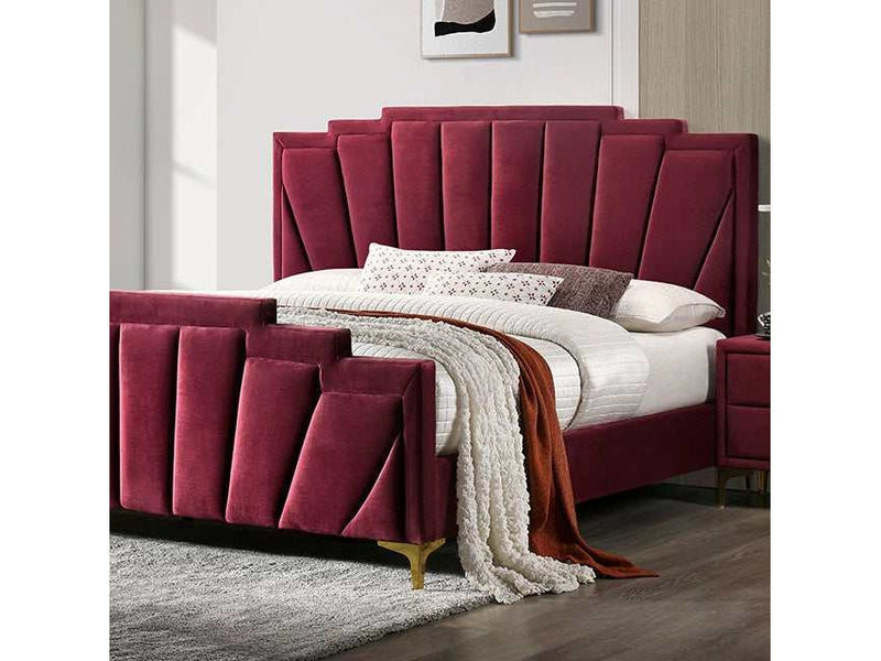 Florizel Red Eastern King Bed