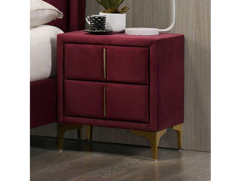 Florizel Red Nightstand
