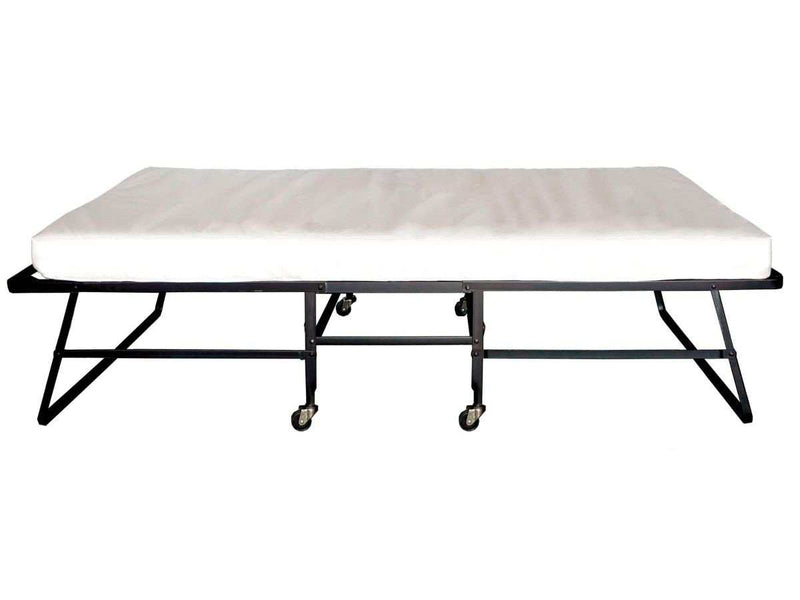Framos Black & White Rollaway Bed w/ Polyfiber Mattress