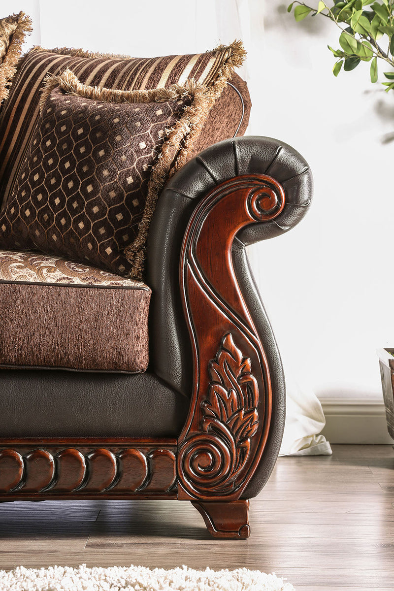 Franklin Dark Brown/Tan Chair