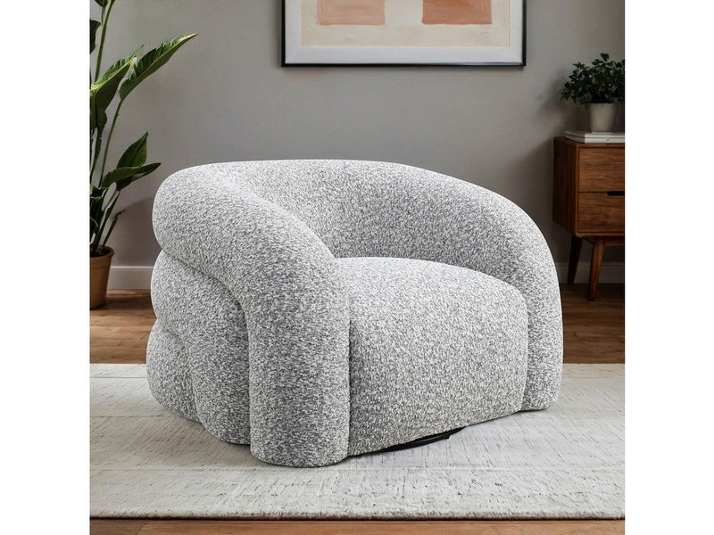 Freja Gray Swivel Chair