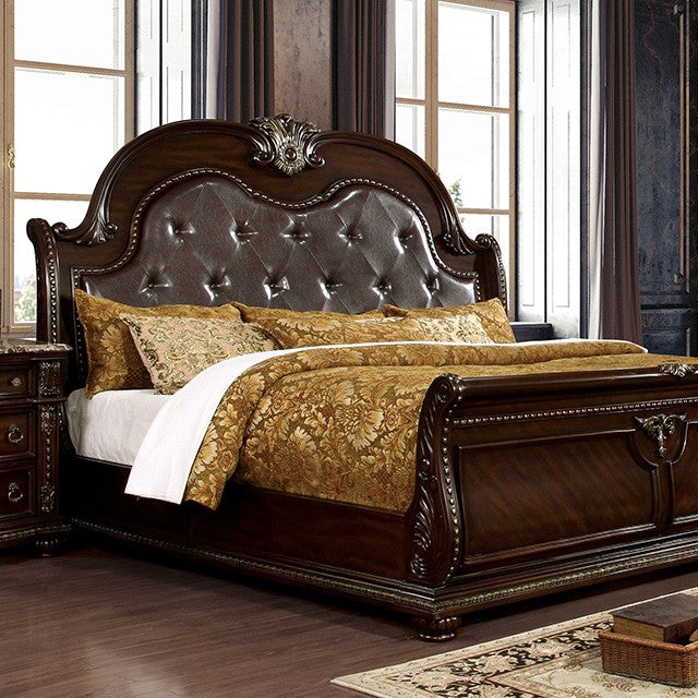Fromberg Brown Cherry 5 Piece Bedroom Set w/Chest