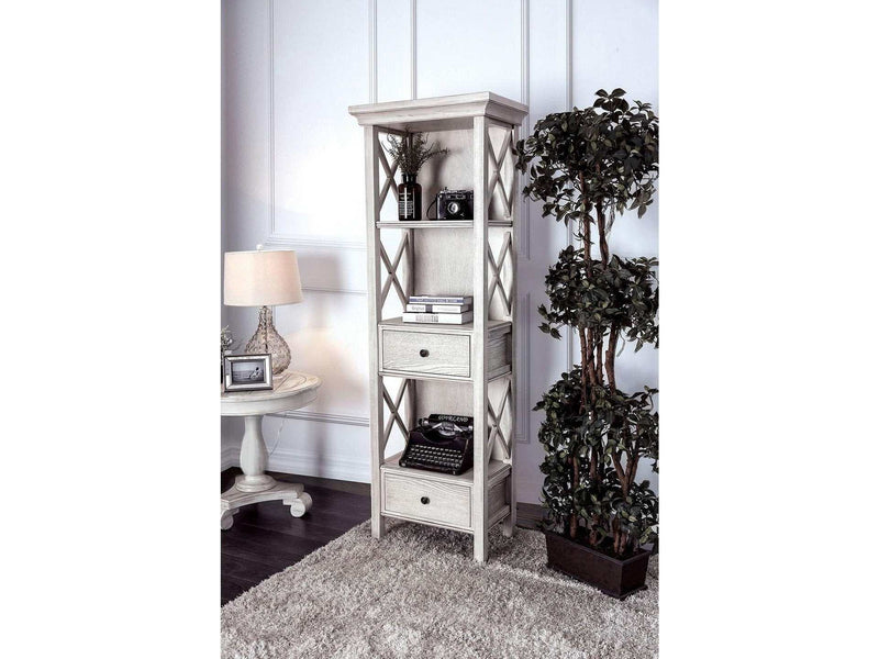 Georgia Antique White Pier Cabinet