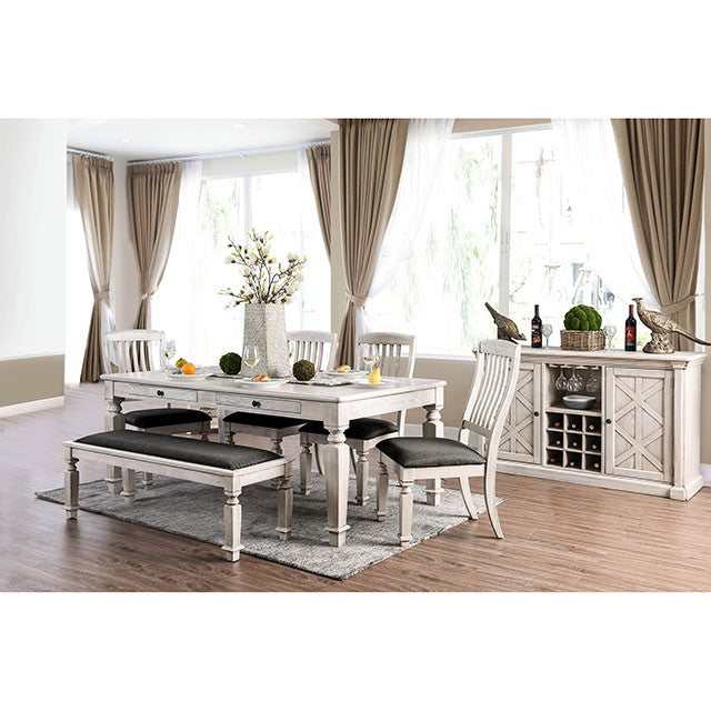 Georgia Antique White Server