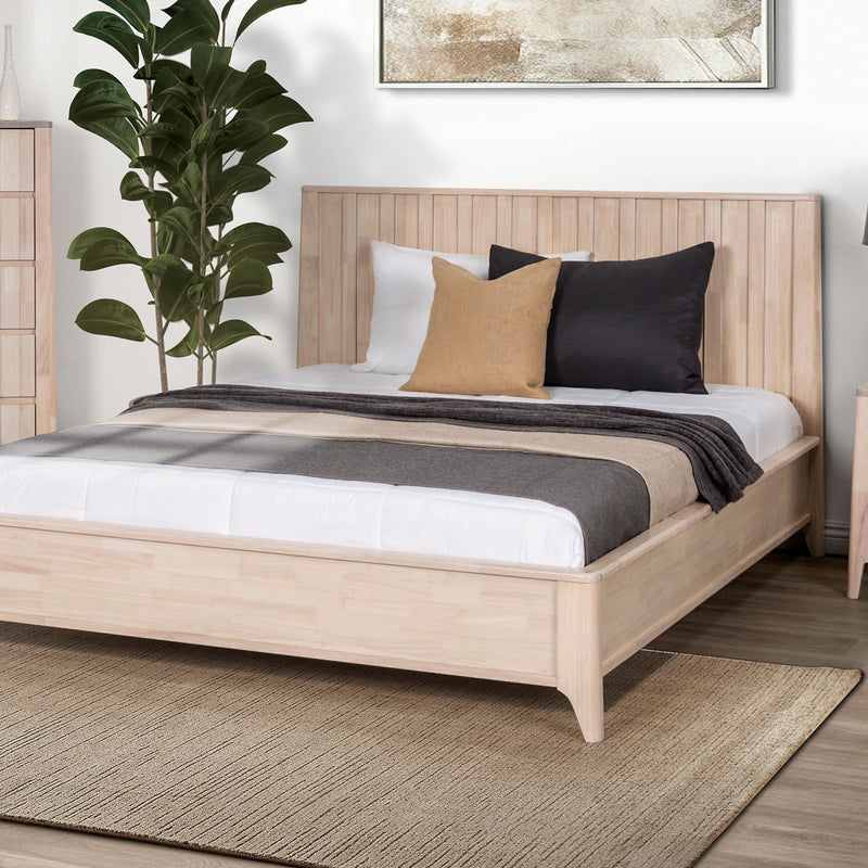 Gervais Whitewash 4 Piece Bedroom Set