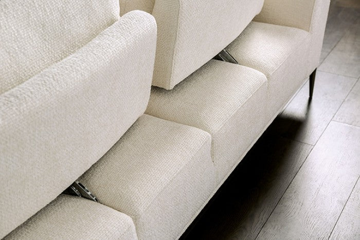 Gladbach Linen White Sofa