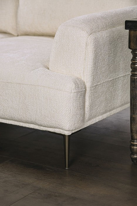 Gladbach Linen White Upholstery Living Room Set