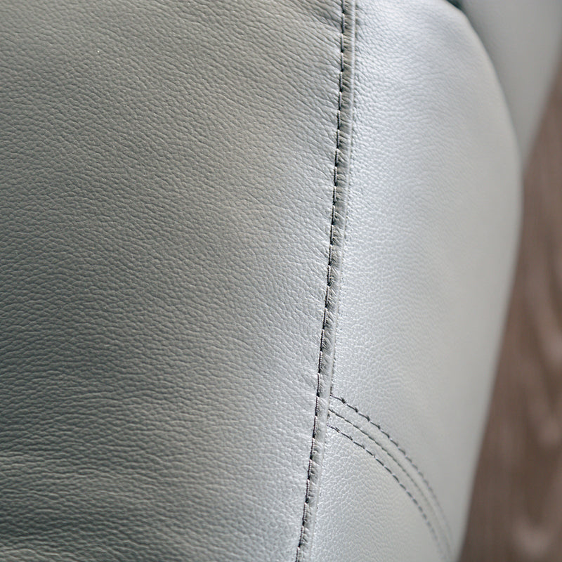Glarus Dark Gray Leather Match Reclining Sofa