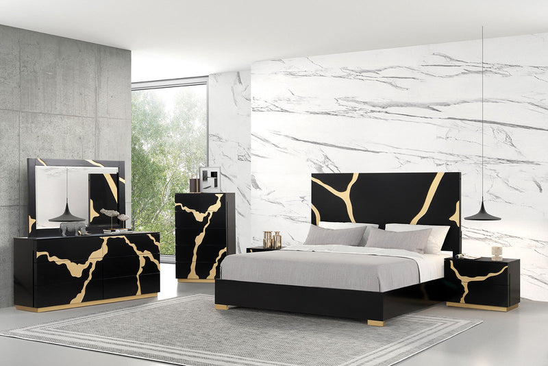 Goldsberg Black/Gold Dresser