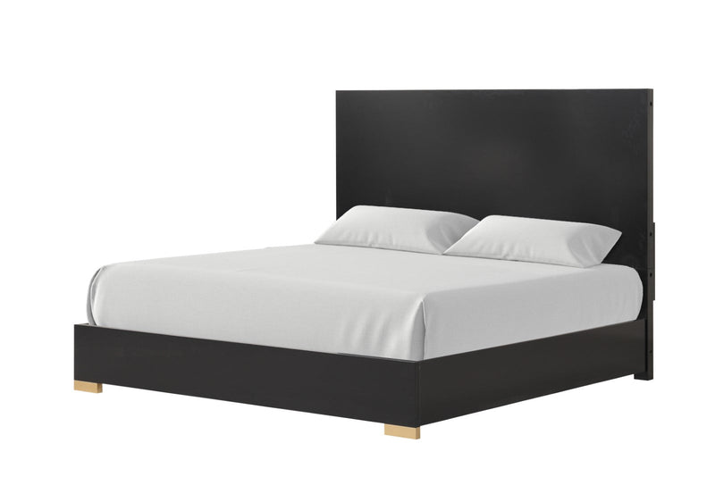 Goldsberg Black/Gold Queen 4 Piece Bedroom Set