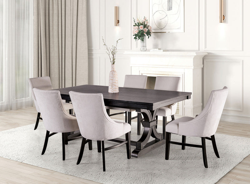Gosport Black/Beige Arm Chair (Set of 2)